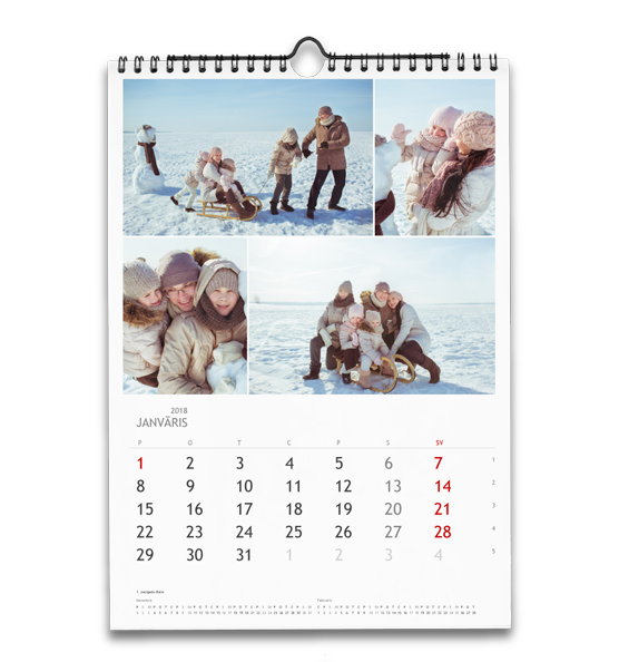 A4 wall calendar